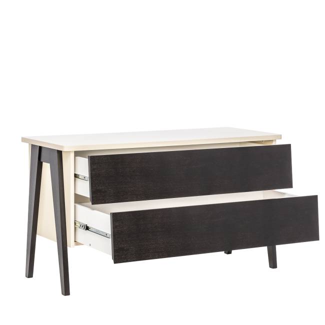 Комод Leset "Сканди" 2 ящ. Дуб шампань, компаньон Венге Венге Комод Leset "Сканди" 2 ящ. Дуб шампань, компаньон Венге Венге