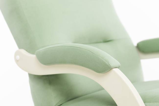 Кресло-качалка Leset Дэми Слоновая кость V14 бирюзовый Кресло-качалка Leset Дэми Слоновая кость V14 бирюзовый