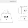 Стол пластиковый складной Sky Folding Table 60 бежевый 600х740 мм