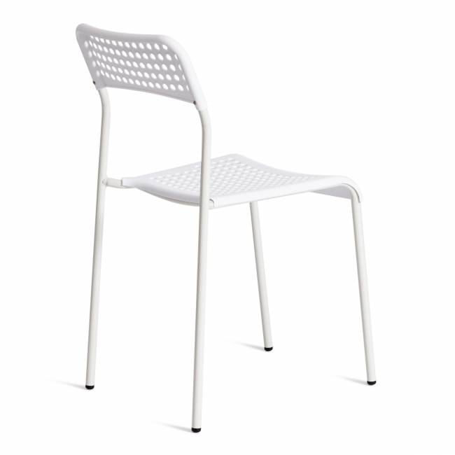 Стул ADDE (mod. C-049) металл/пластик, 39 х 49 х 78 см, White (белый) (Комплект из 8 шт.) белый металл/пластик